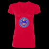 SoftStyle® Ladies' 4.5 oz. Junior Fit V-Neck T-Shirt Thumbnail