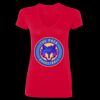 SoftStyle® Ladies' 4.5 oz. Junior Fit V-Neck T-Shirt Thumbnail