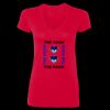 SoftStyle® Ladies' 4.5 oz. Junior Fit V-Neck T-Shirt Thumbnail